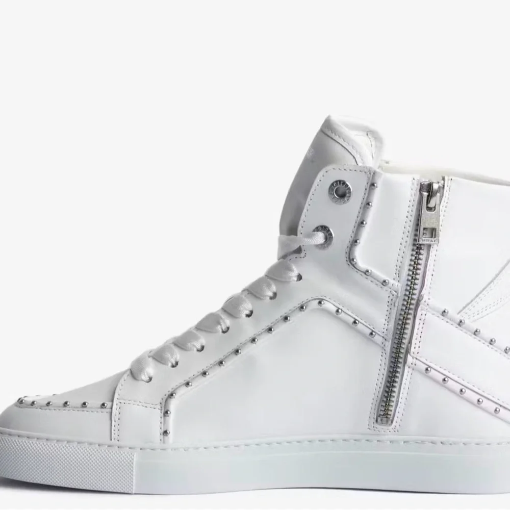 Zadig & Voltaire Studded White Sneakers - Picture 4 of 5